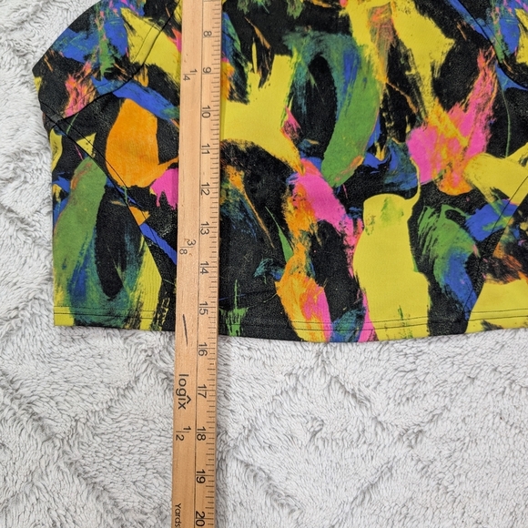 Lululemon Top Womens 8 Black Green Pink Wunder Train Tank Racerback Undertone - Picture 4 of 7